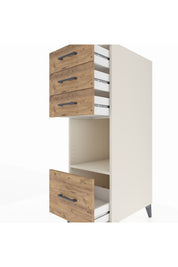 Kronos Dolap Tek Raflı 4 Çekmeceli 44x59x134 Aytaşı-Çam