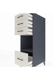 Kronos Dolap Tek Raflı 4 Çekmeceli 44x59x134 Antrasit-Aytaşı