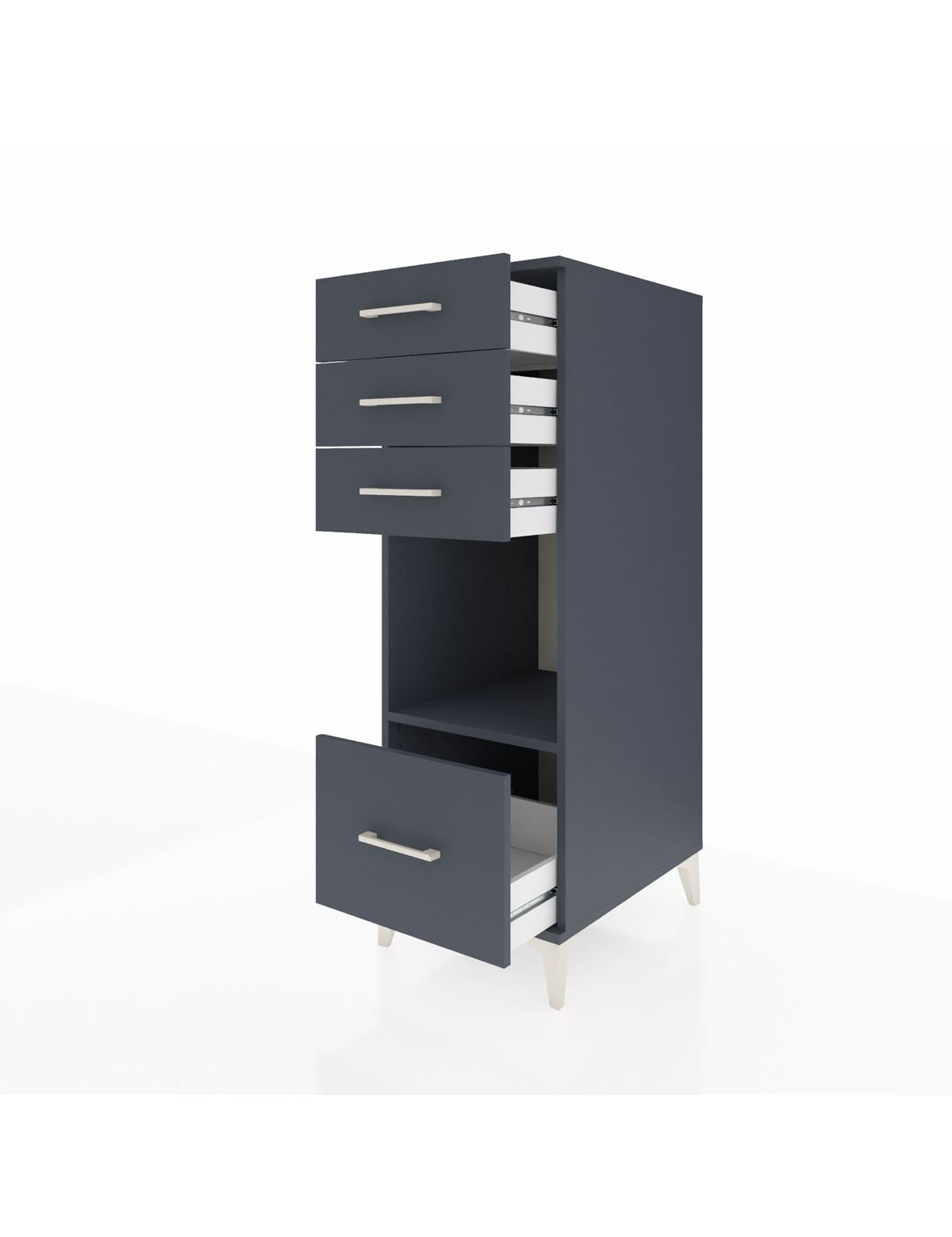 Kronos Dolap Tek Raflı 4 Çekmeceli 44x59x134 - S82M076V5C