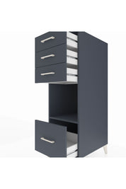 Kronos Dolap Tek Raflı 4 Çekmeceli 44x59x134 Antrasit-Antrasit