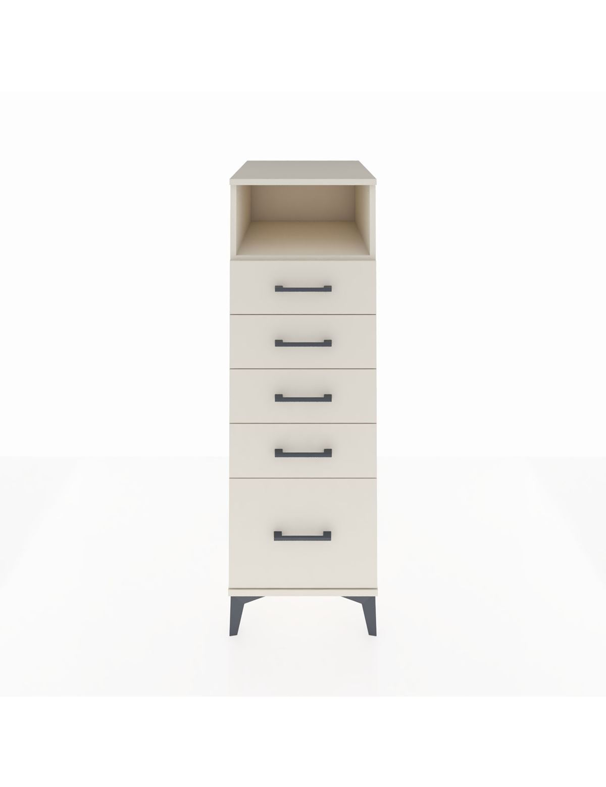 Kronos Dolap Tek Raflı 5 Çekmeceli 44x59x134 Aytaşı-Aytaşı