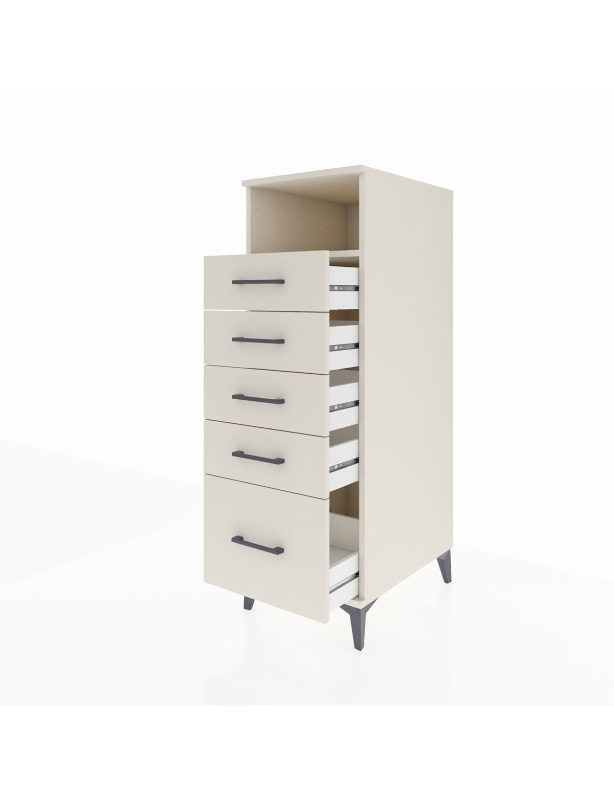 Kronos Dolap Tek Raflı 5 Çekmeceli 44x59x134 - S82M077V1C