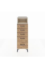 Kronos Dolap Tek Raflı 5 Çekmeceli 44x59x134 Aytaşı-Çam