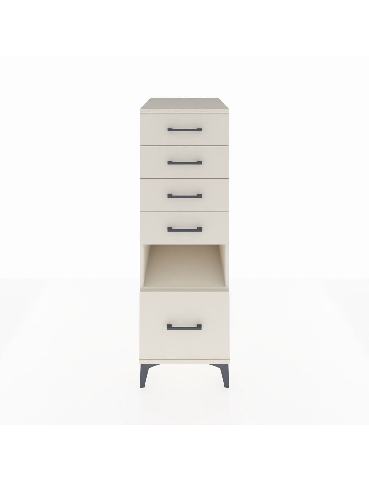 Kronos Dolap Tek Raflı 5 Çekmeceli 44x59x134 Aytaşı-Aytaşı