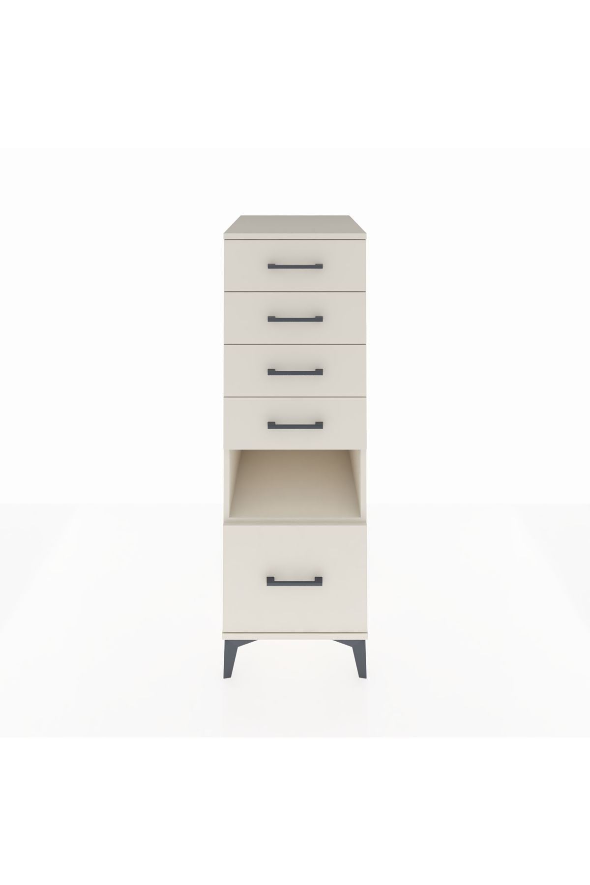 Kronos Dolap Tek Raflı 5 Çekmeceli 44x59x134 Aytaşı-Aytaşı