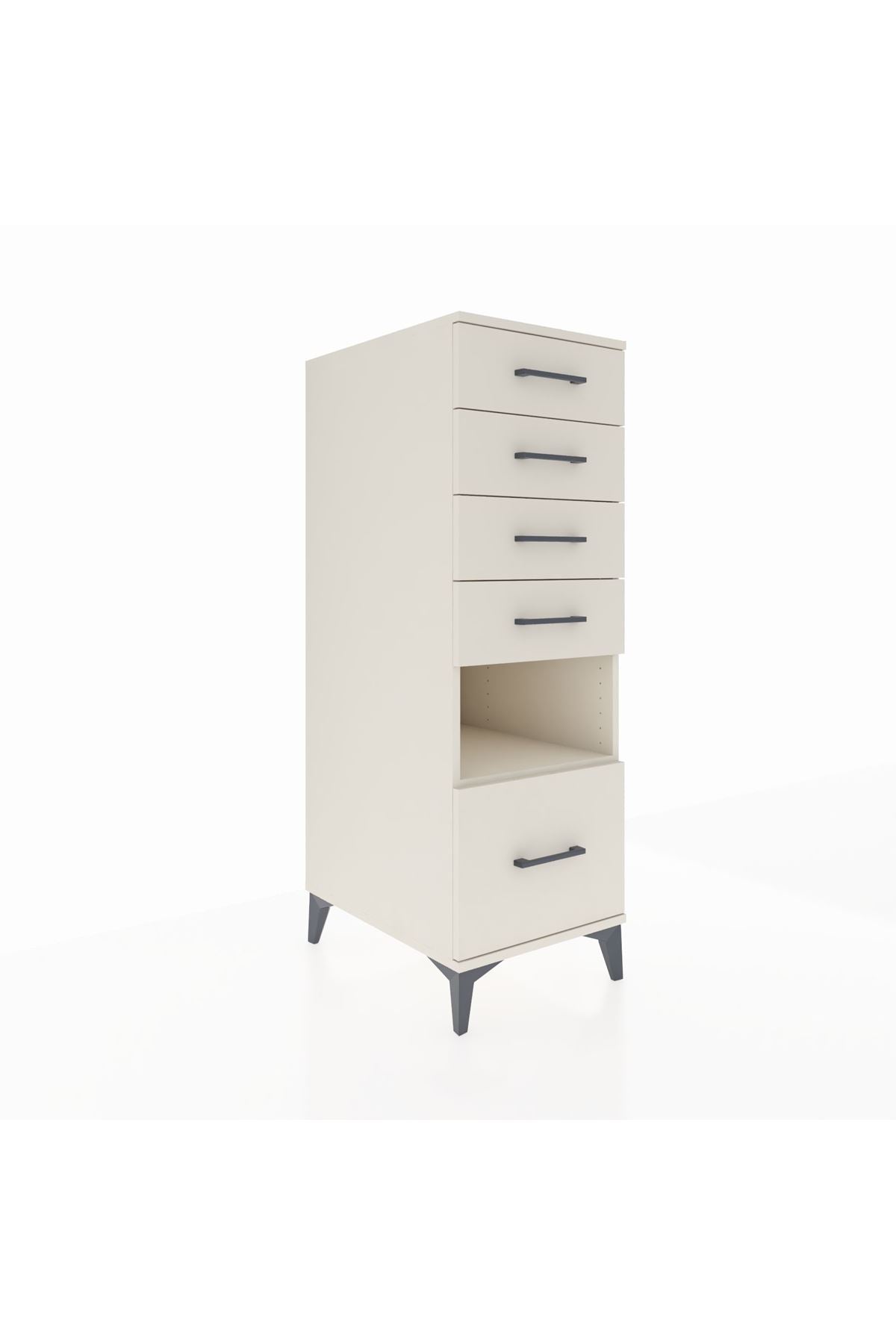 Kronos Dolap Tek Raflı 5 Çekmeceli 44x59x134 Aytaşı-Aytaşı