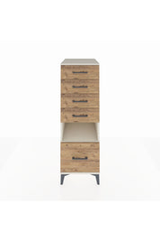 Kronos Dolap Tek Raflı 5 Çekmeceli 44x59x134 Aytaşı-Çam