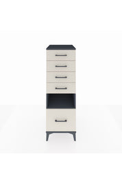 Kronos Dolap Tek Raflı 5 Çekmeceli 44x59x134 Antrasit-Aytaşı