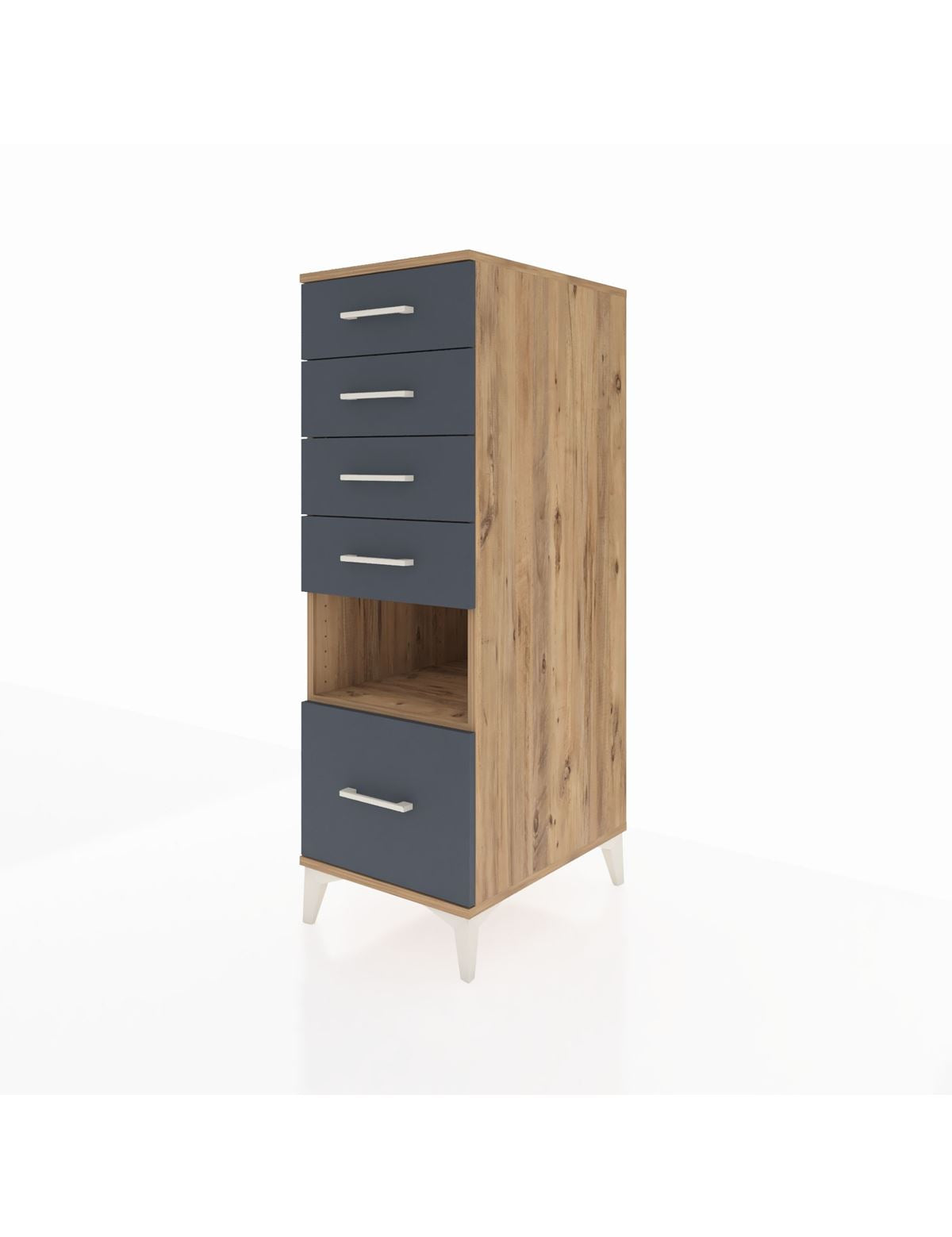 Kronos Dolap Tek Raflı 5 Çekmeceli 44x59x134 - S82M078V8C
