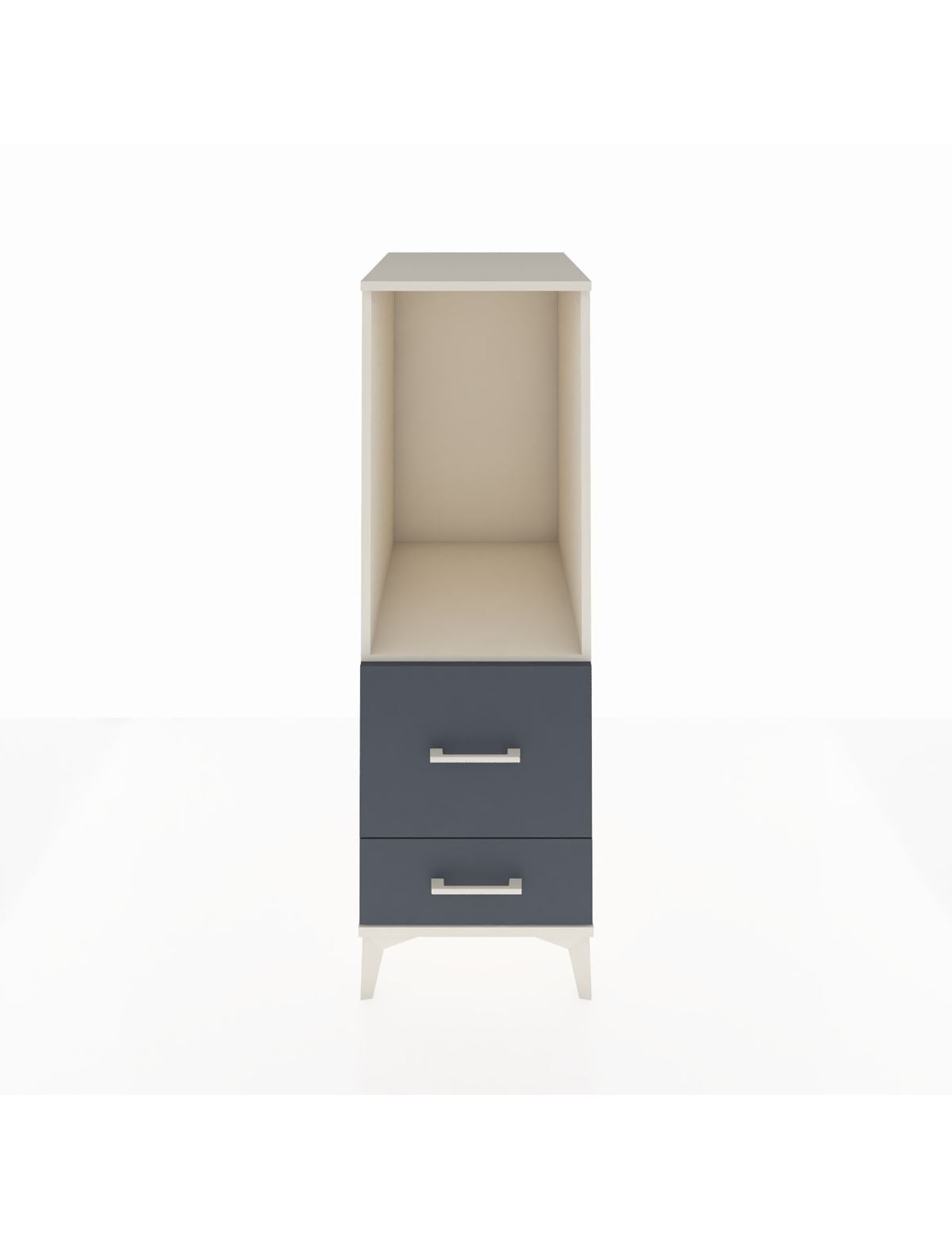 Kronos Dolap Tek Raflı 2 Çekmeceli 44x59x134 Aytaşı-Antrasit