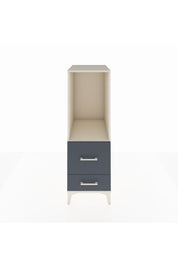 Kronos Dolap Tek Raflı 2 Çekmeceli 44x59x134 Aytaşı-Antrasit