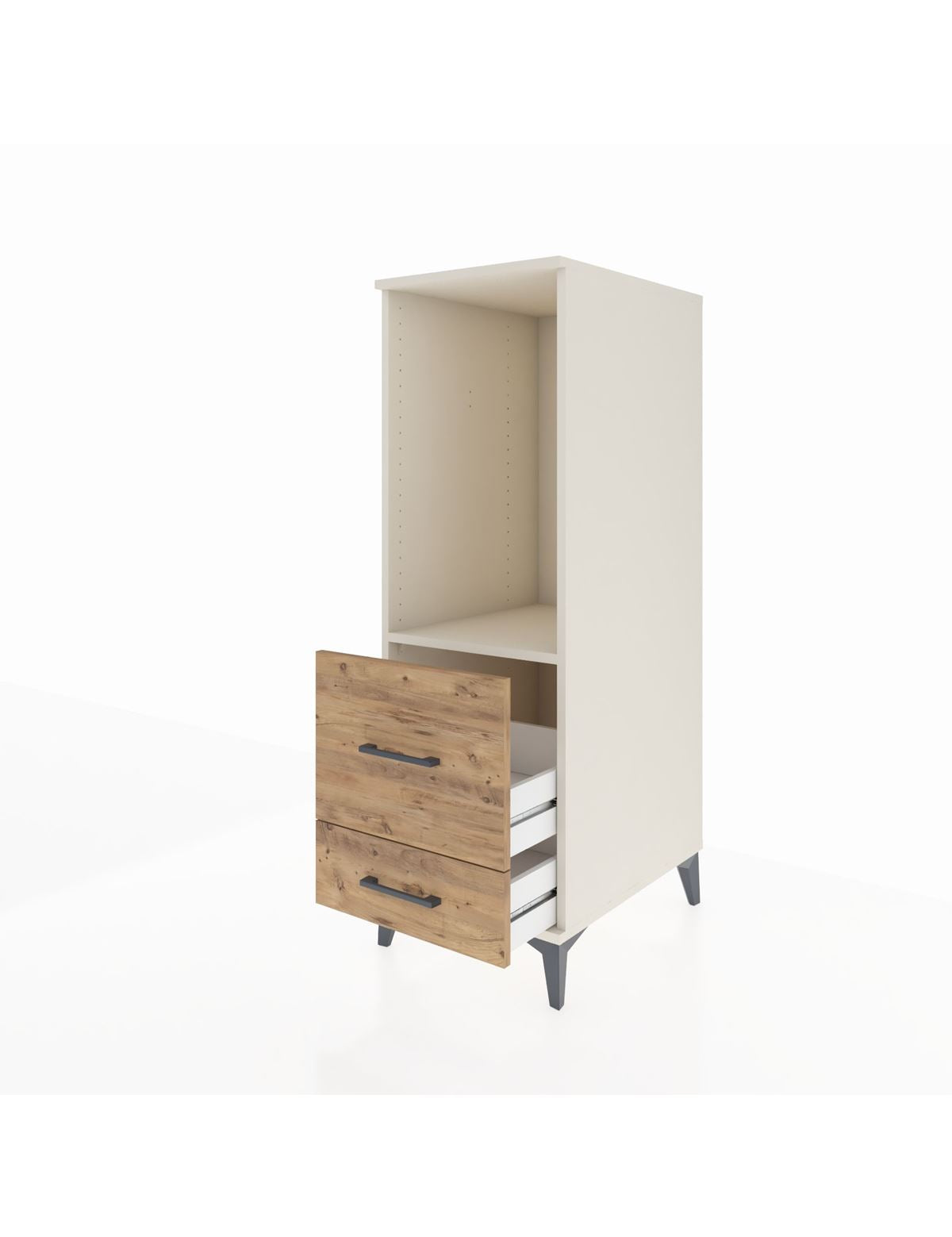 Kronos Dolap Tek Raflı 2 Çekmeceli 44x59x134 - S82M079V3C