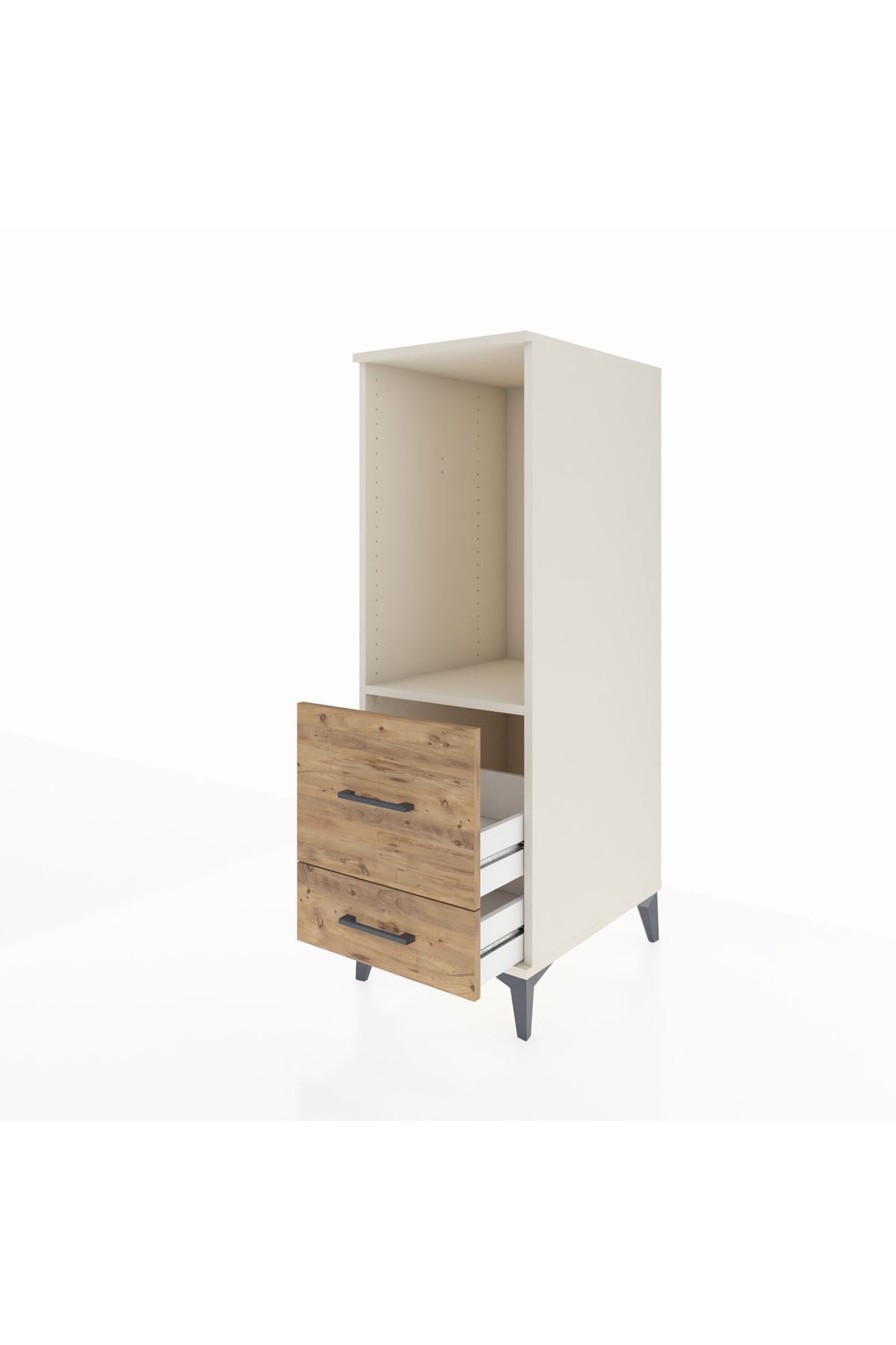 Kronos Dolap Tek Raflı 2 Çekmeceli 44x59x134 Aytaşı-Çam