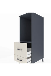 Kronos Dolap Tek Raflı 2 Çekmeceli 44x59x134 Antrasit-Aytaşı