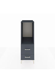 Kronos Dolap Tek Raflı 2 Çekmeceli 44x59x134 Antrasit-Antrasit