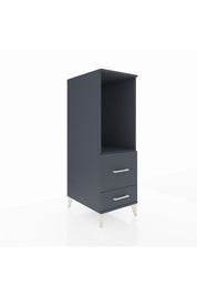 Kronos Dolap Tek Raflı 2 Çekmeceli 44x59x134 Antrasit-Antrasit