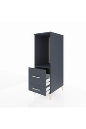 Kronos Dolap Tek Raflı 2 Çekmeceli 44x59x134 Antrasit-Antrasit