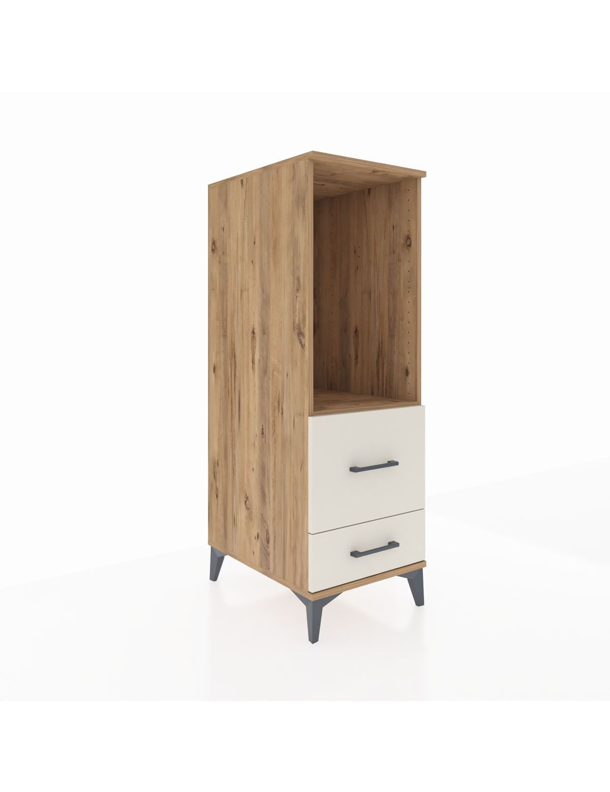 Kronos Dolap Tek Raflı 2 Çekmeceli 44x59x134 Çam-Aytaşı