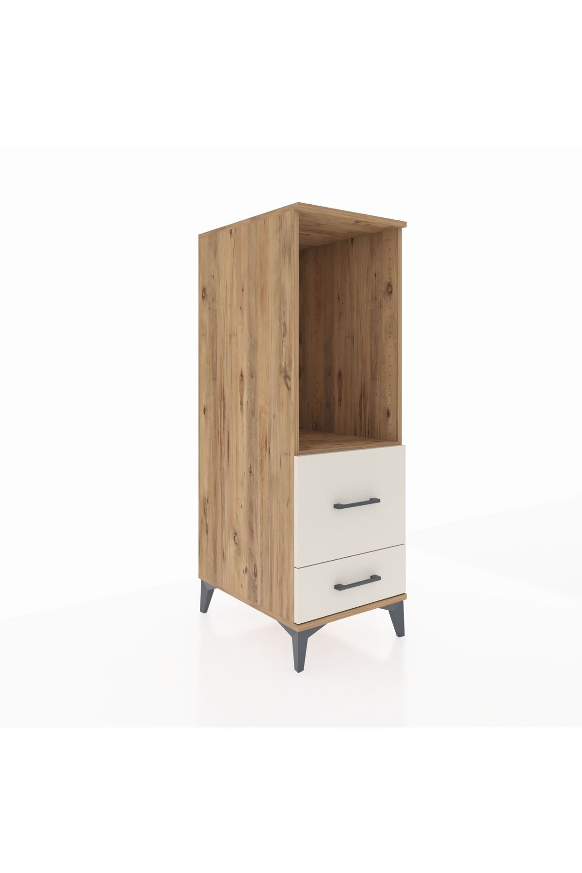 Kronos Dolap Tek Raflı 2 Çekmeceli 44x59x134 Çam-Aytaşı