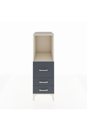 Kronos Dolap Tek Raflı 3 Çekmeceli 44x59x134 Aytaşı-Antrasit