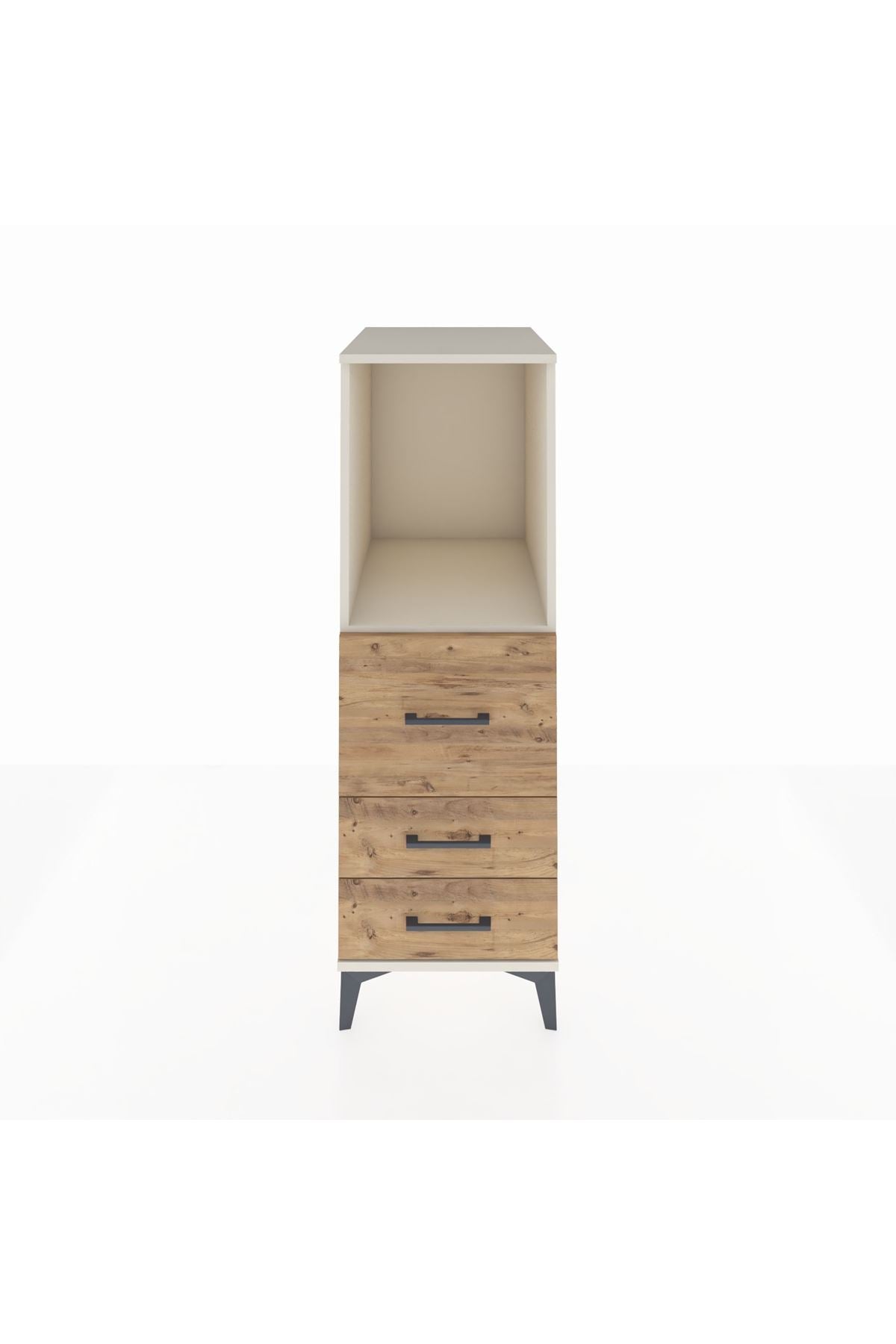 Kronos Dolap Tek Raflı 3 Çekmeceli 44x59x134 Aytaşı-Çam