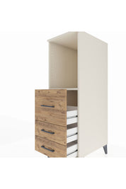 Kronos Dolap Tek Raflı 3 Çekmeceli 44x59x134 Aytaşı-Çam