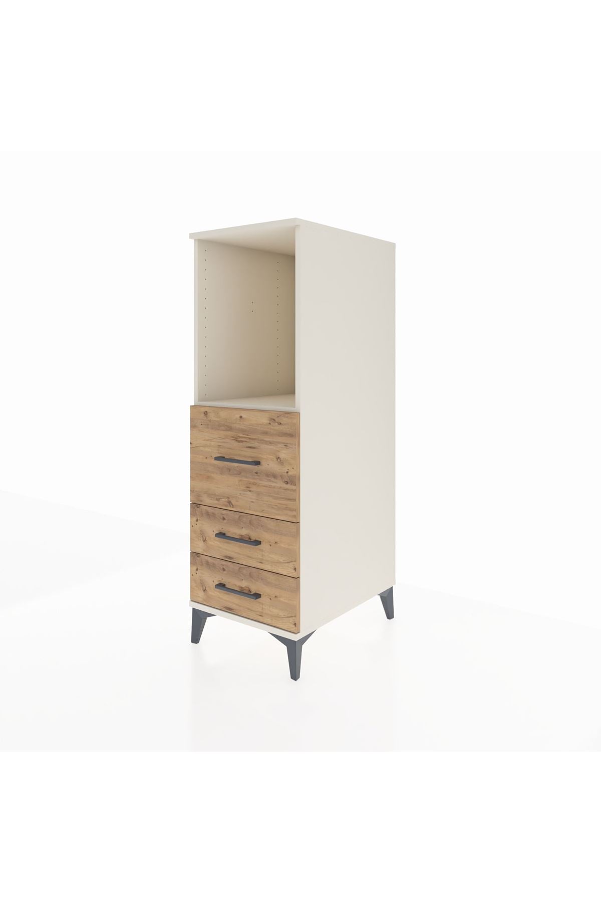 Kronos Dolap Tek Raflı 3 Çekmeceli 44x59x134 Aytaşı-Çam