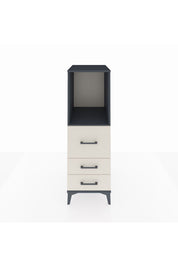 Kronos Dolap Tek Raflı 3 Çekmeceli 44x59x134 Antrasit-Aytaşı