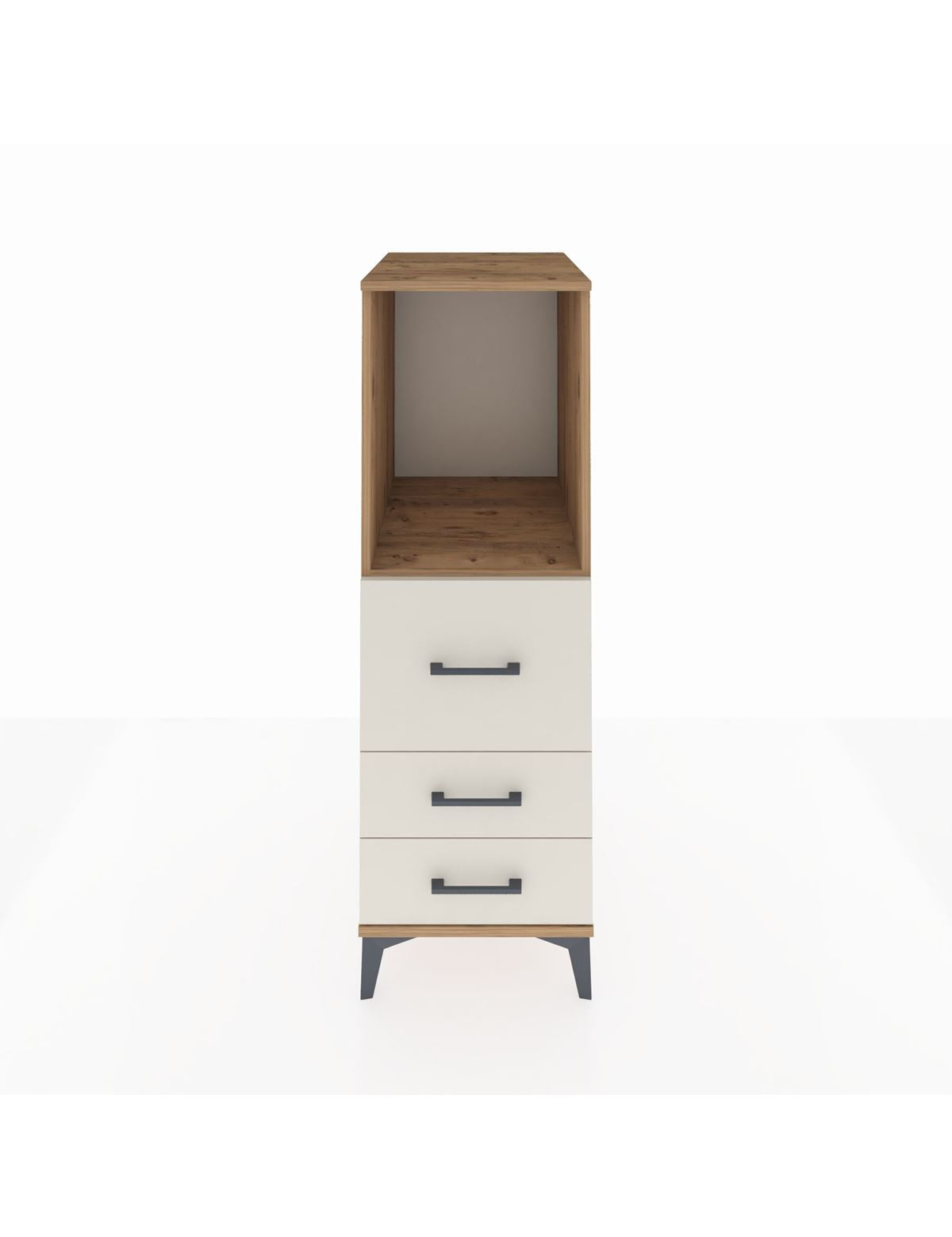 Kronos Dolap Tek Raflı 3 Çekmeceli 44x59x134 Çam-Aytaşı