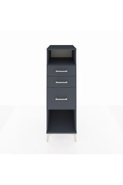 Kronos Dolap Tek Raflı 3 Çekmeceli 44x59x134 Antrasit-Antrasit