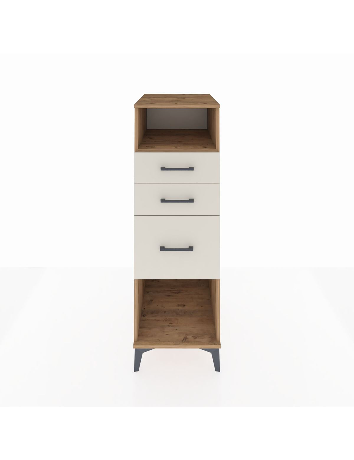 Kronos Dolap Tek Raflı 3 Çekmeceli 44x59x134 Çam-Aytaşı
