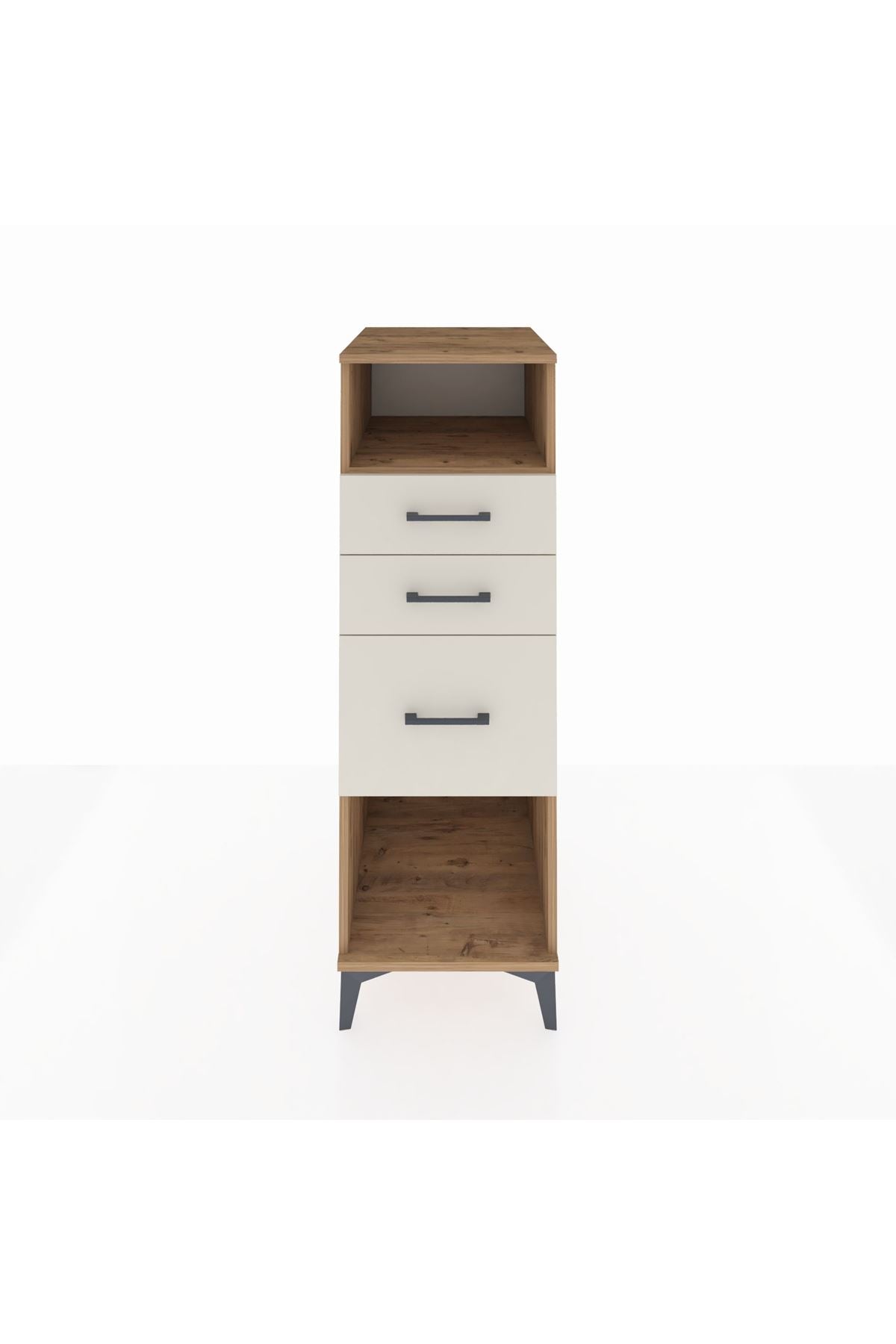 Kronos Dolap Tek Raflı 3 Çekmeceli 44x59x134 Çam-Aytaşı