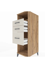 Kronos Dolap Tek Raflı 3 Çekmeceli 44x59x134 Çam-Aytaşı