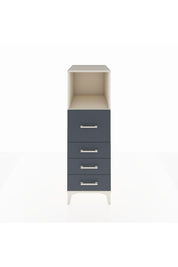 Kronos Dolap Tek Raflı 4 Çekmeceli 44x59x134 Aytaşı-Antrasit