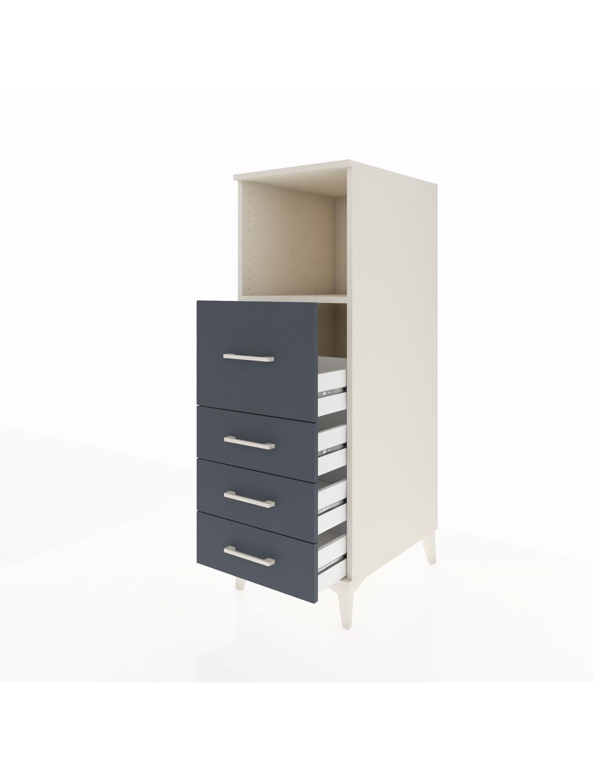Kronos Dolap Tek Raflı 4 Çekmeceli 44x59x134 - S82M082V2C