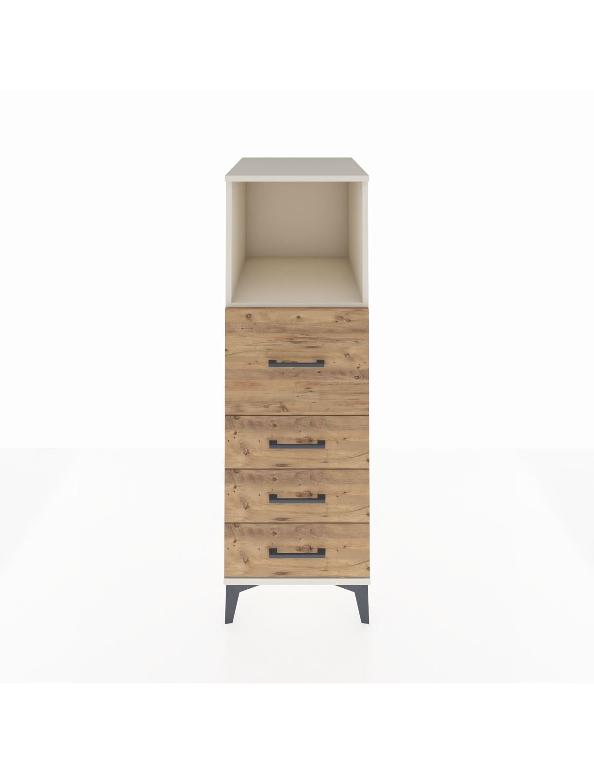 Kronos Dolap Tek Raflı 4 Çekmeceli 44x59x134 Aytaşı-Çam