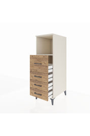 Kronos Dolap Tek Raflı 4 Çekmeceli 44x59x134 Aytaşı-Çam