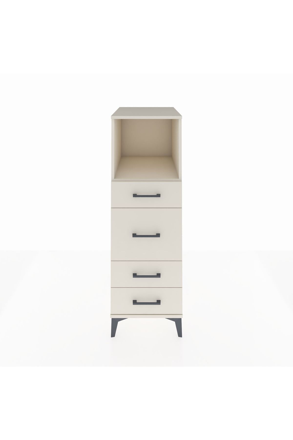 Kronos Dolap Tek Raflı 4 Çekmeceli 44x59x134 Aytaşı-Aytaşı