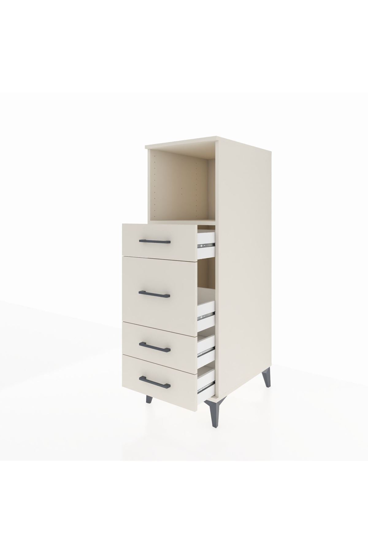 Kronos Dolap Tek Raflı 4 Çekmeceli 44x59x134 Aytaşı-Aytaşı