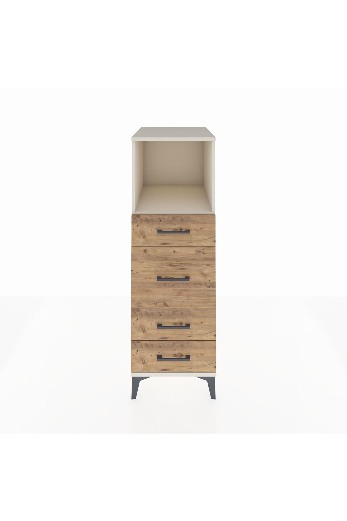 Kronos Dolap Tek Raflı 4 Çekmeceli 44x59x134 Aytaşı-Çam