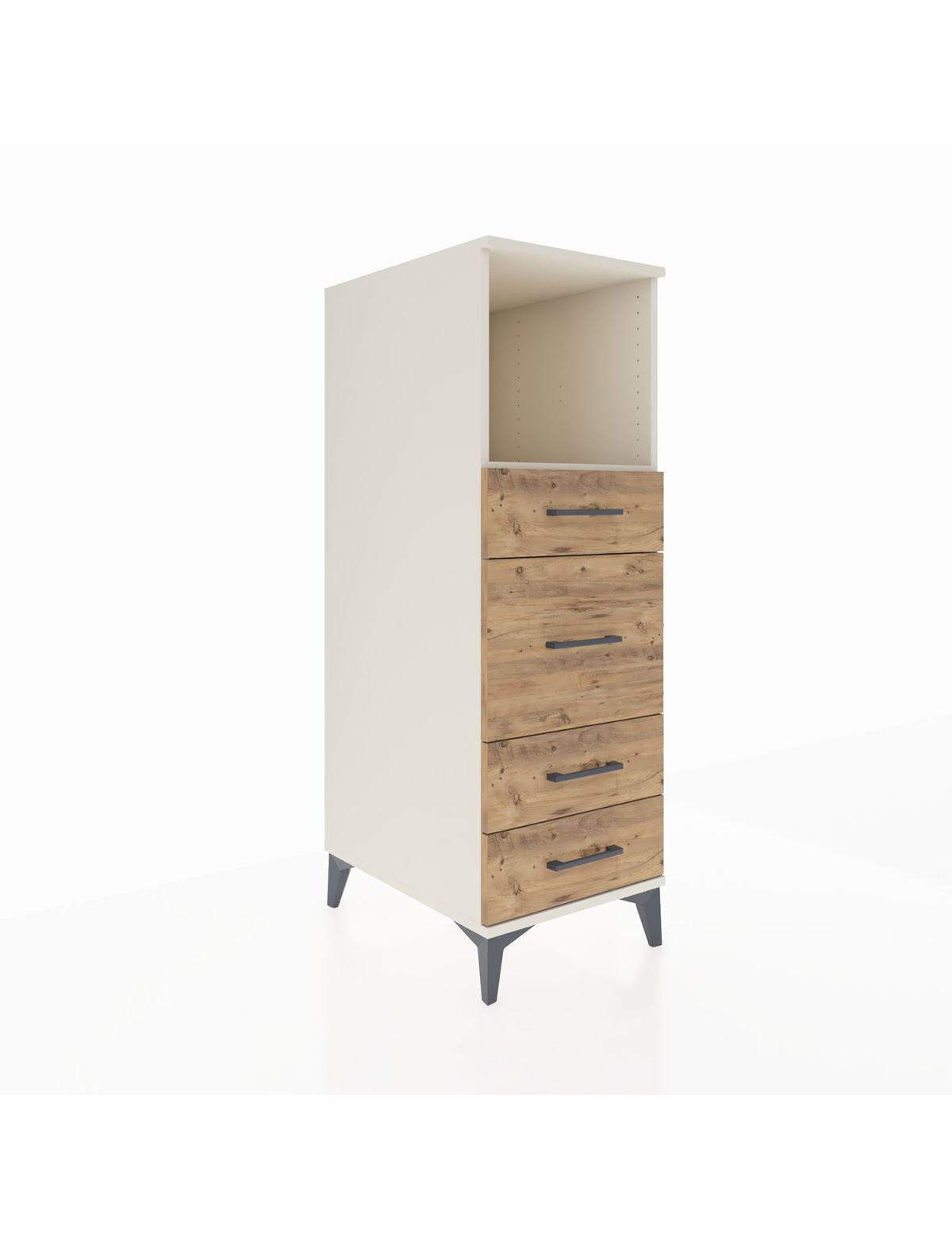 Kronos Dolap Tek Raflı 4 Çekmeceli 44x59x134 Aytaşı-Çam