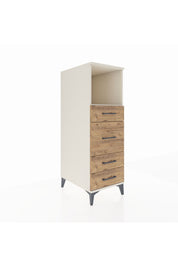 Kronos Dolap Tek Raflı 4 Çekmeceli 44x59x134 Aytaşı-Çam