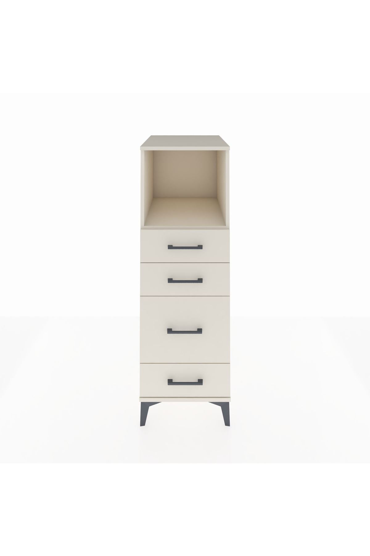 Kronos Dolap Tek Raflı 4 Çekmeceli 44x59x134 Aytaşı-Aytaşı