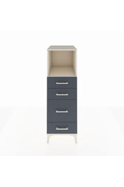 Kronos Dolap Tek Raflı 4 Çekmeceli 44x59x134 Aytaşı-Antrasit