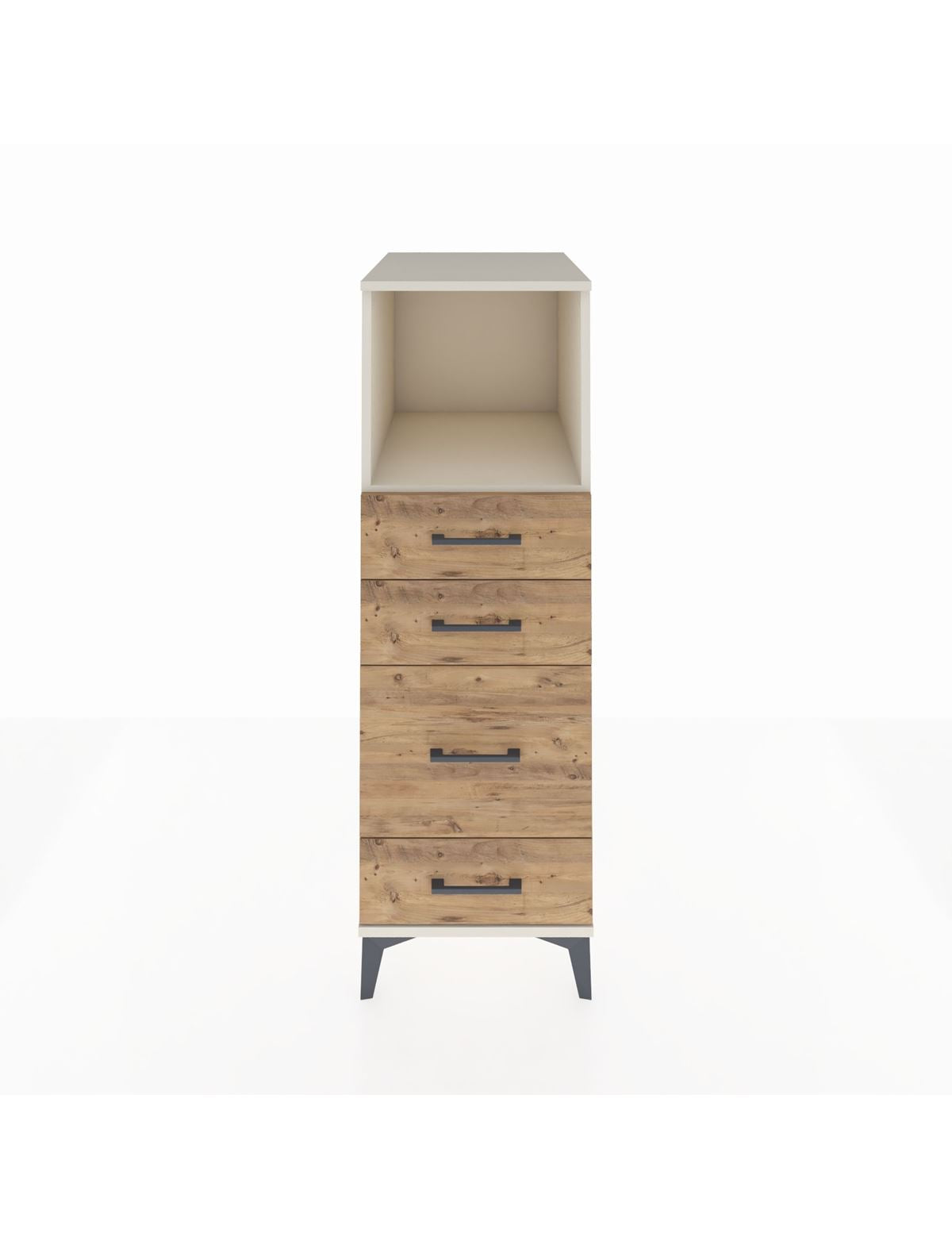 Kronos Dolap Tek Raflı 4 Çekmeceli 44x59x134 Aytaşı-Çam