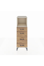 Kronos Dolap Tek Raflı 4 Çekmeceli 44x59x134 Aytaşı-Çam