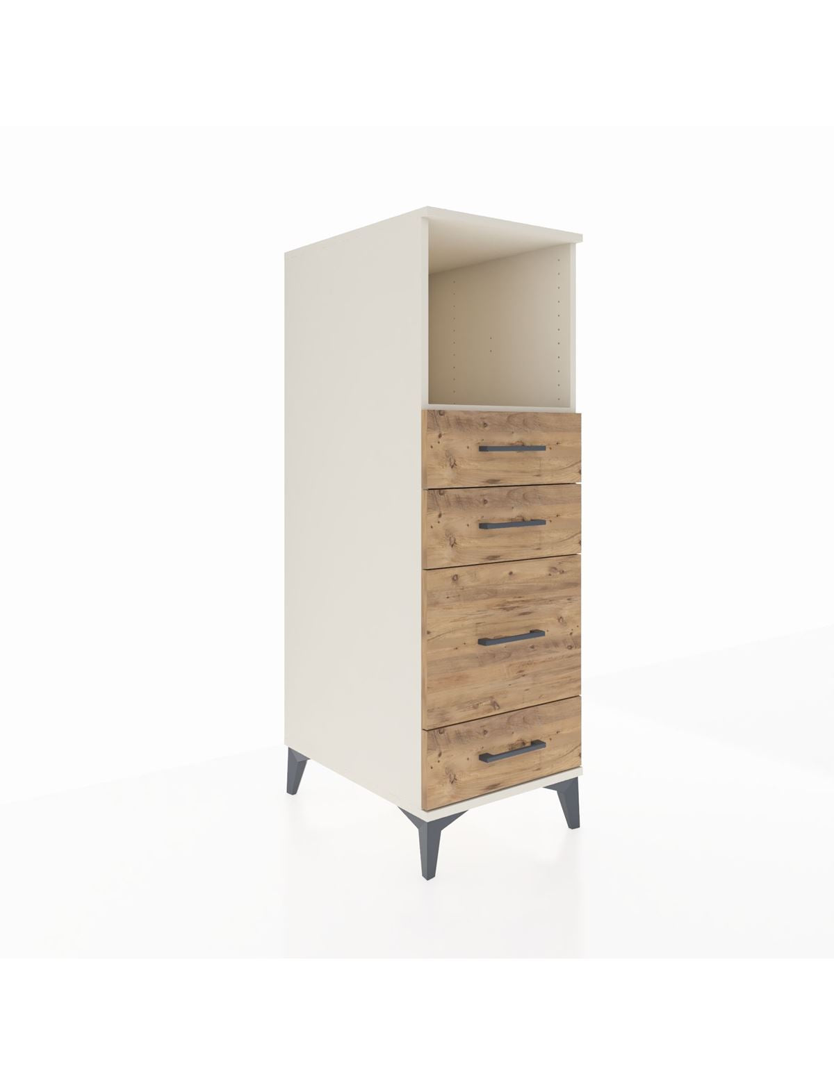 Kronos Dolap Tek Raflı 4 Çekmeceli 44x59x134 Aytaşı-Çam