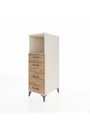 Kronos Dolap Tek Raflı 4 Çekmeceli 44x59x134 Aytaşı-Çam
