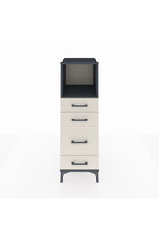 Kronos Dolap Tek Raflı 4 Çekmeceli 44x59x134 Antrasit-Aytaşı