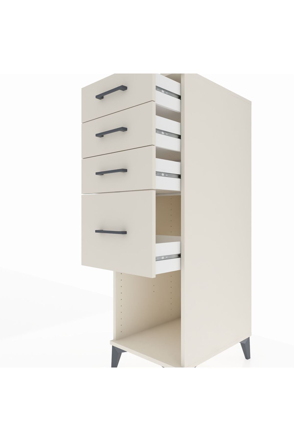 Kronos Dolap 4 Çekmeceli 44x59x134 Aytaşı-Aytaşı